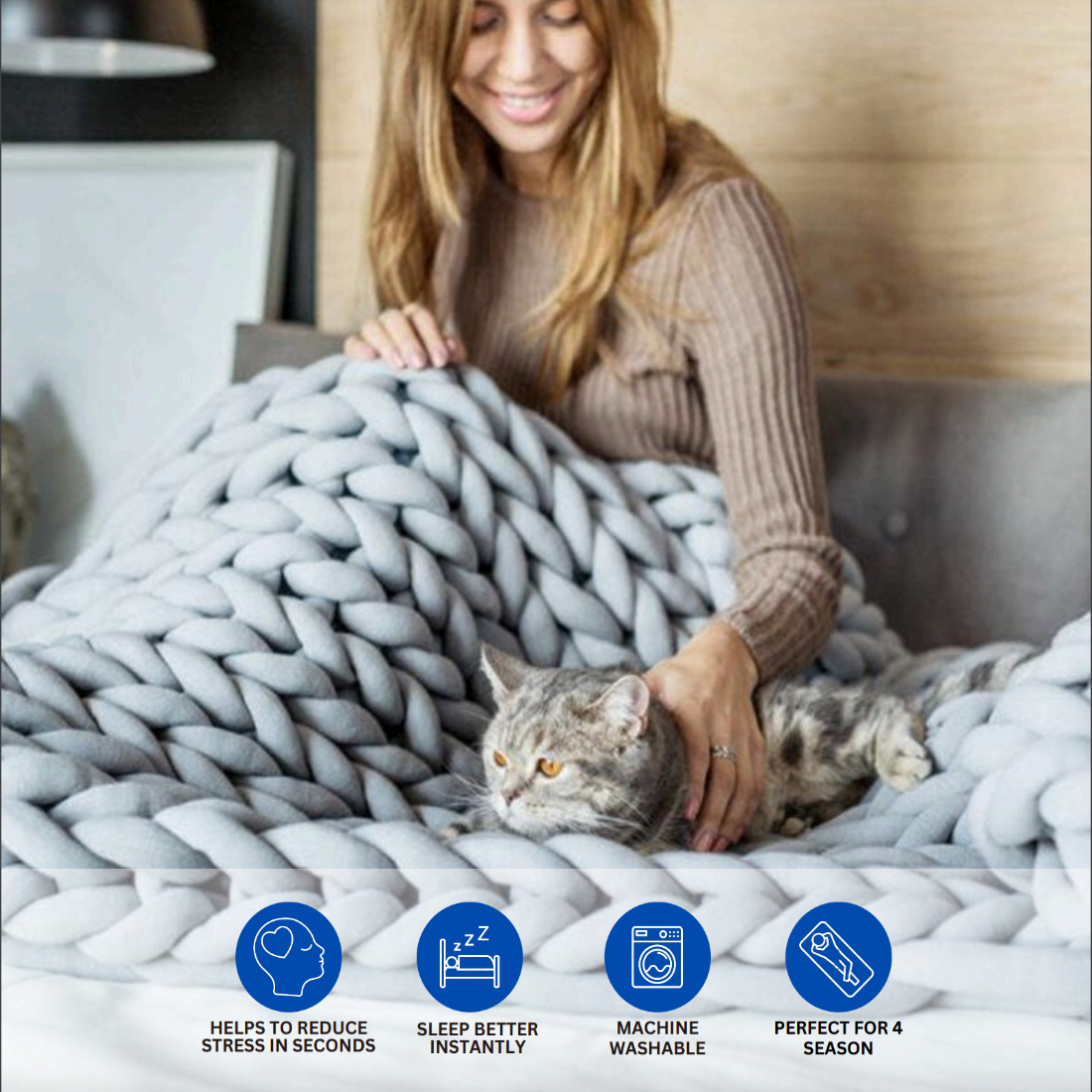 Calming Knit Weighted Blanket